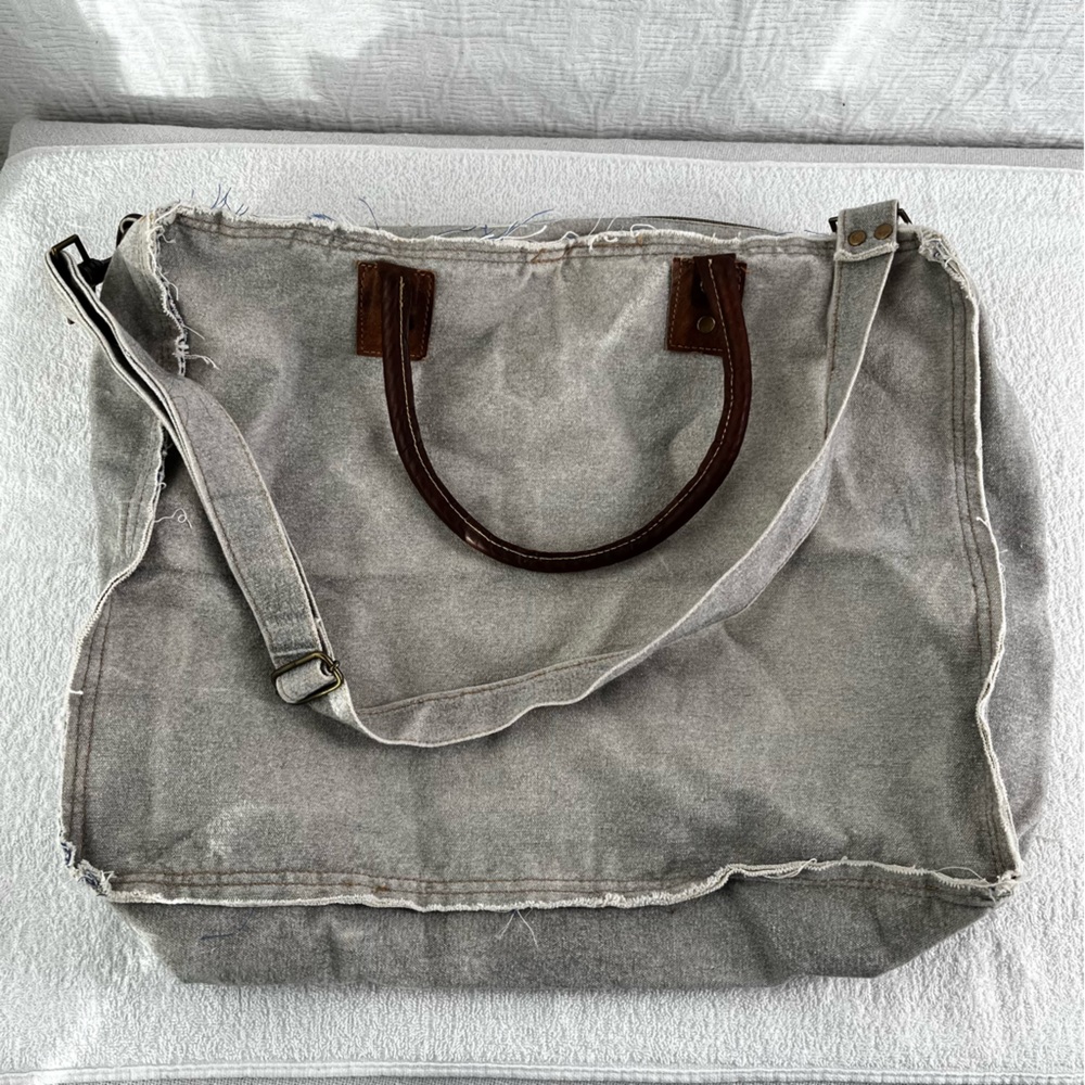 The Barrel Shack The Collins Tote Bag handmade in India of repurposed materials